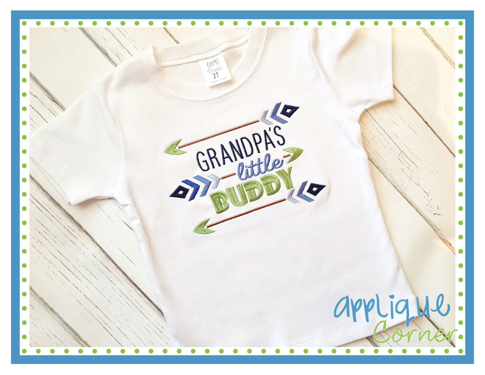 Grandpa's Little Buddy Embroidery Design