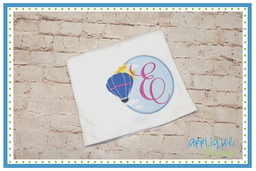 Hot Air Balloon Applique Design