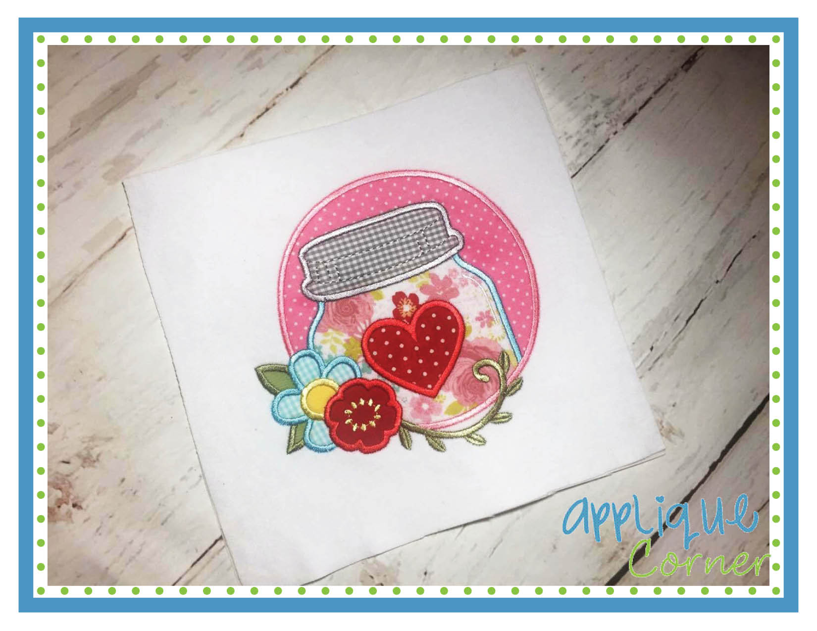Jar Circle 1 Applique Design