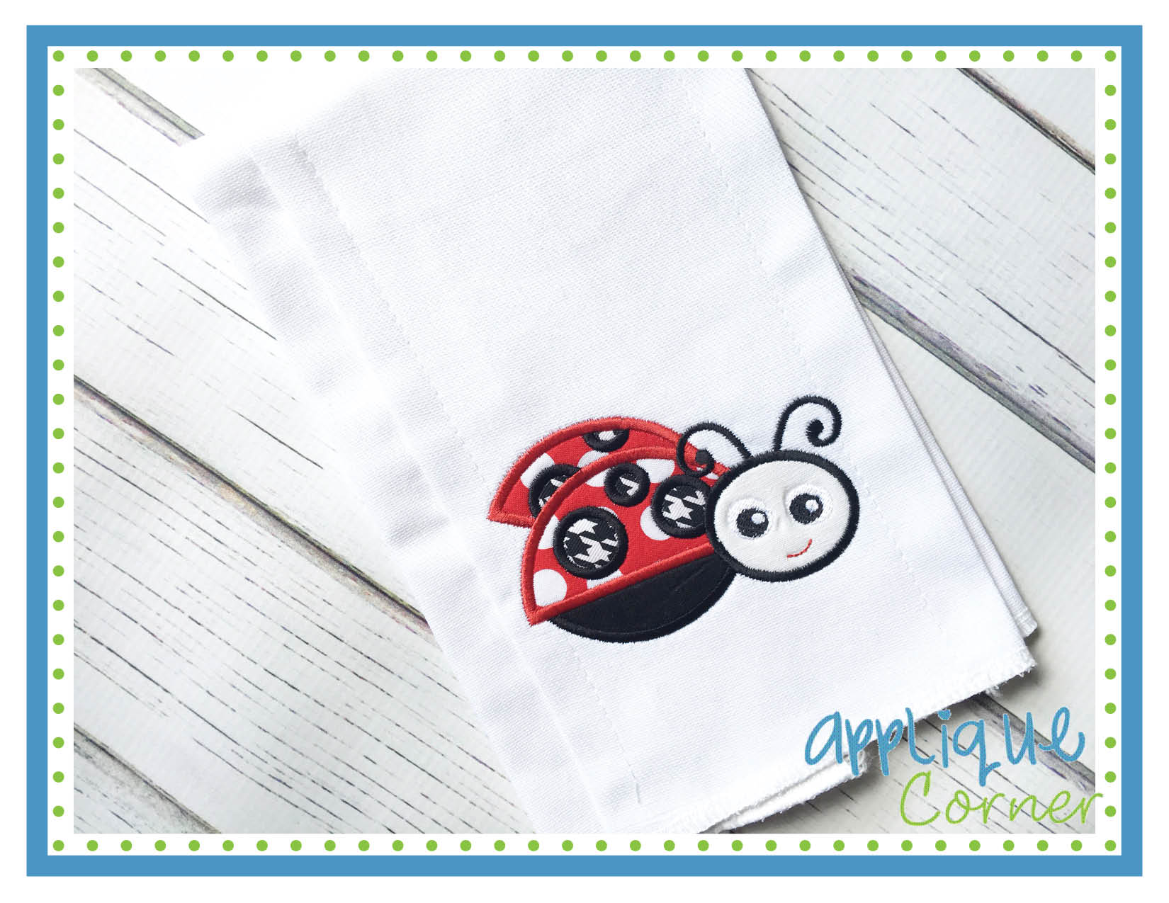 Ladybug 3 Applique Design