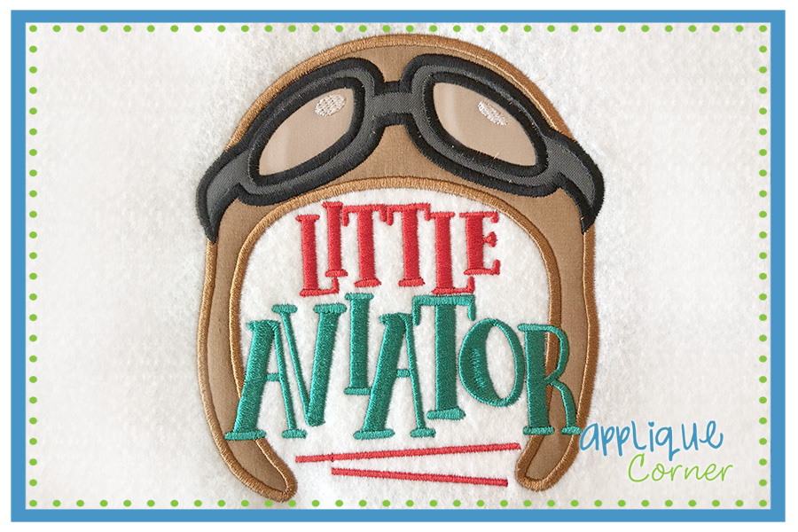 Little Aviator Vinyl Applique Design