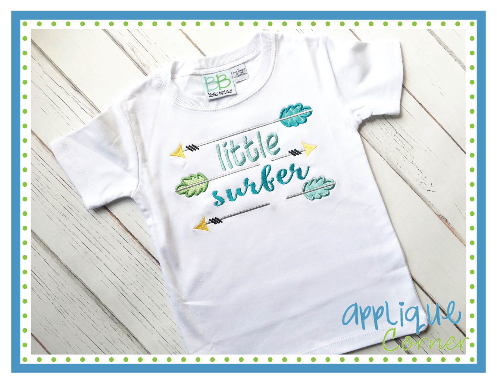 Little Surfer Applique Design