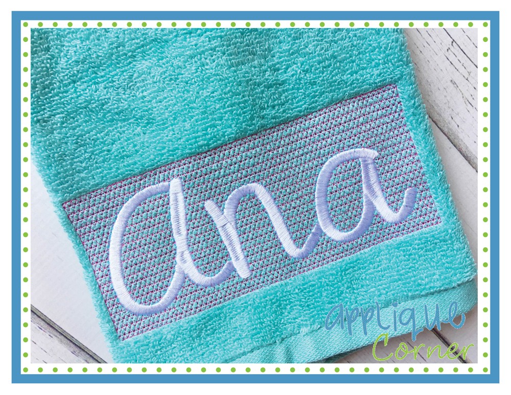 Pile Drop Rectangle Embroidery Design