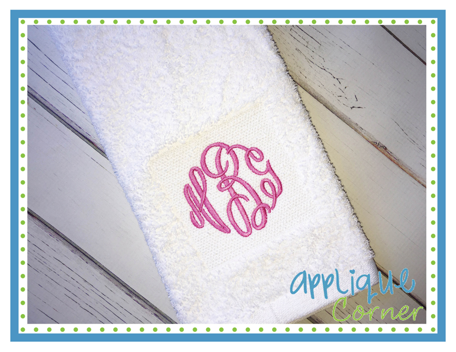 Pile Drop Square Embroidery Design