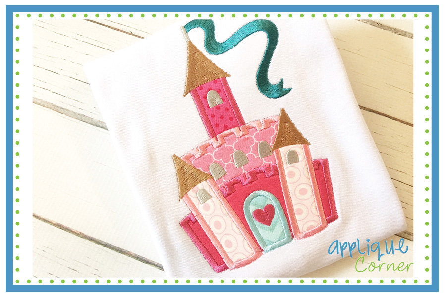 Princess Castle Applique Design