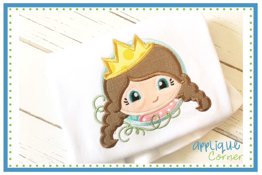 Princess Circle Applique Design
