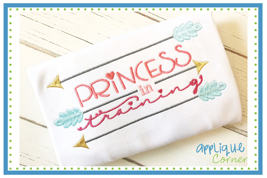 Princess in Training Applique Design