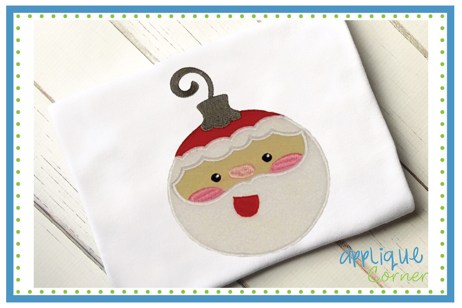 Ornament Santa Applique Design