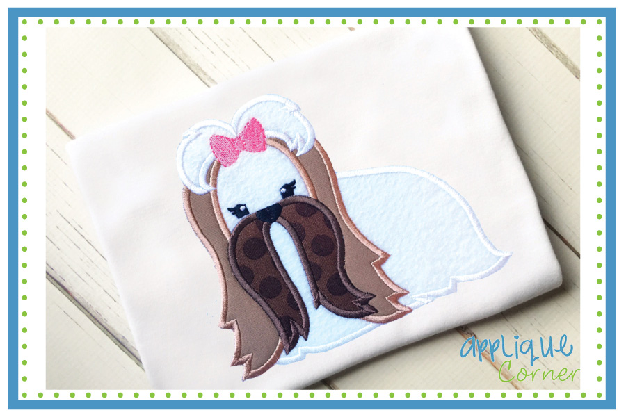 Shih Tzu Applique Design