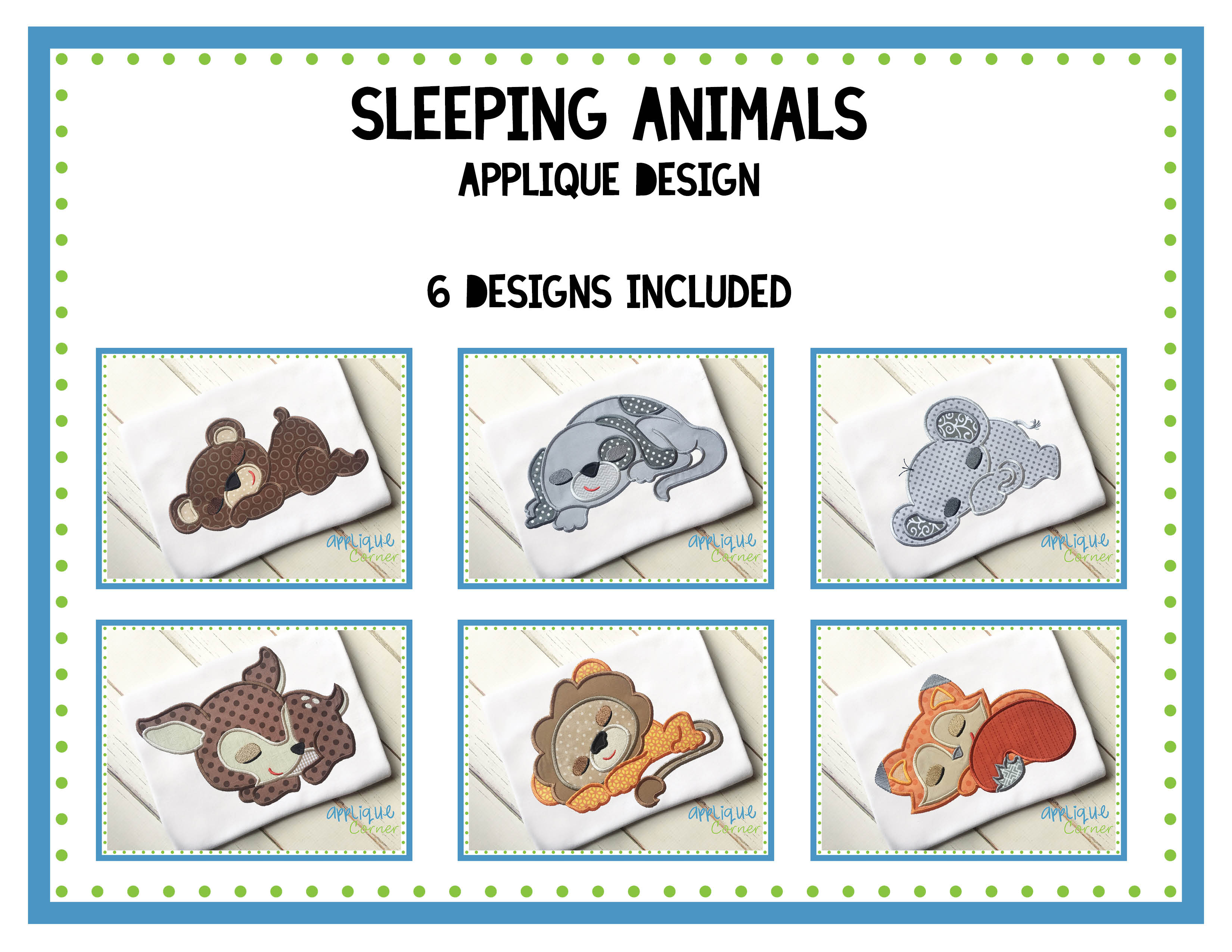 Sleeping Animals Design Set