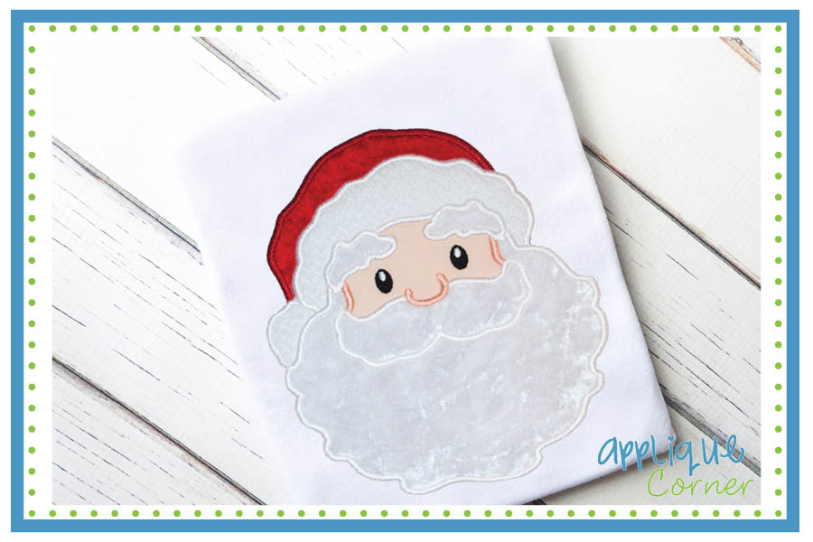 St Nicholas Face Applique Design