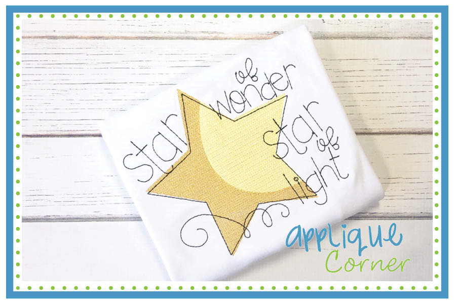 Star of Wonder Motif Embroidery Design