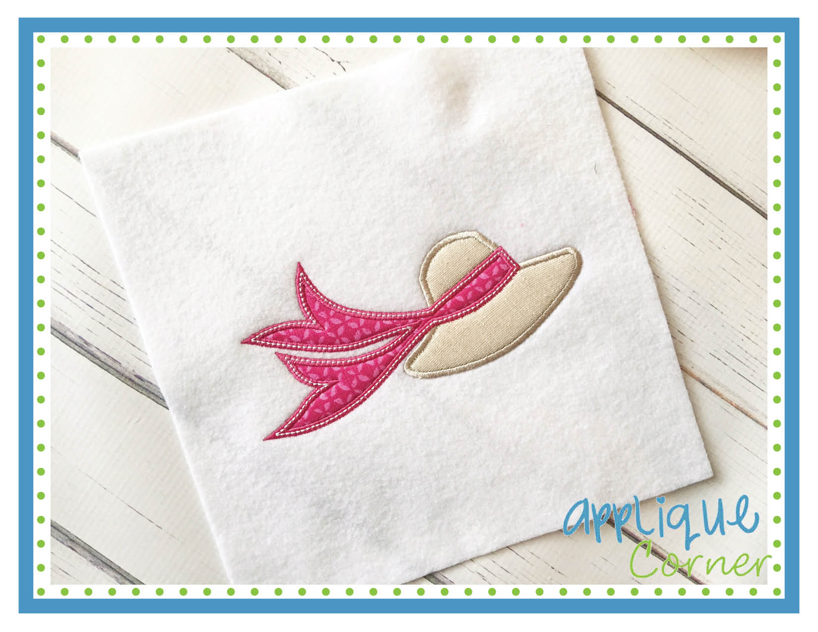 Southern Hat Applique Design