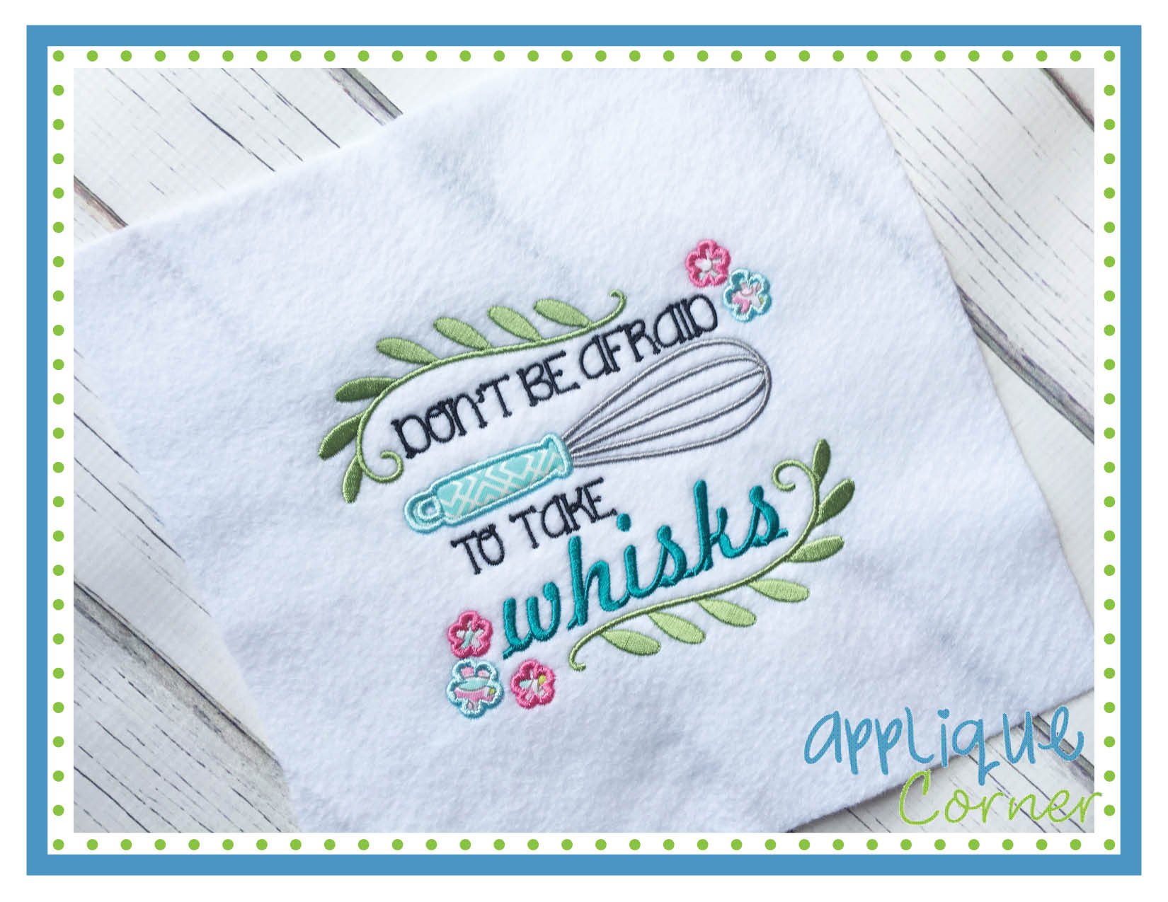 Take Whisks Applique Design