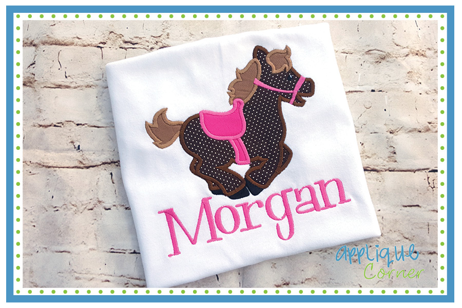 Western Horse Applique Design