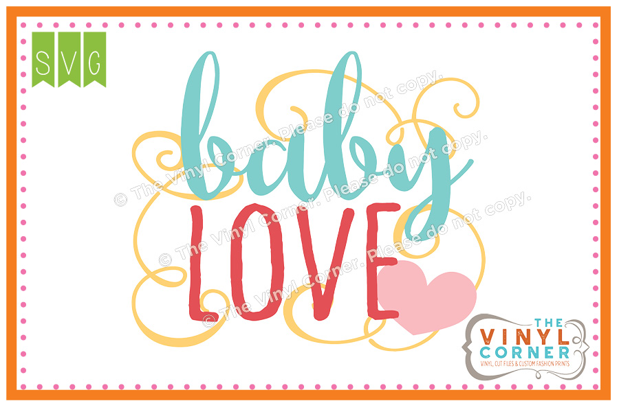 Baby Love SVG Clipart Design