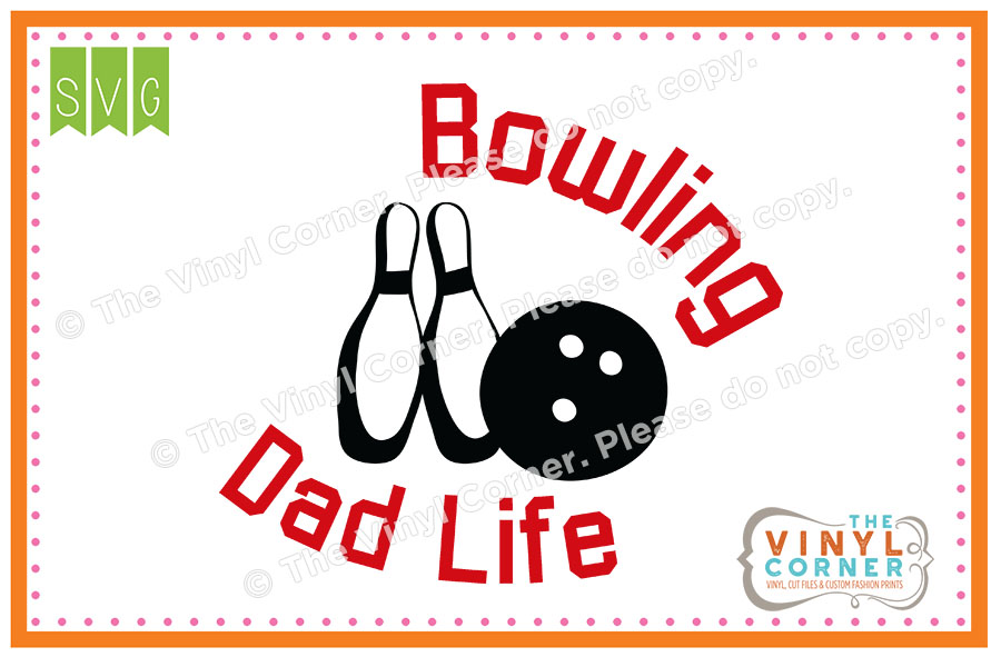 Bowling Life Cuttable SVG Clipart Design