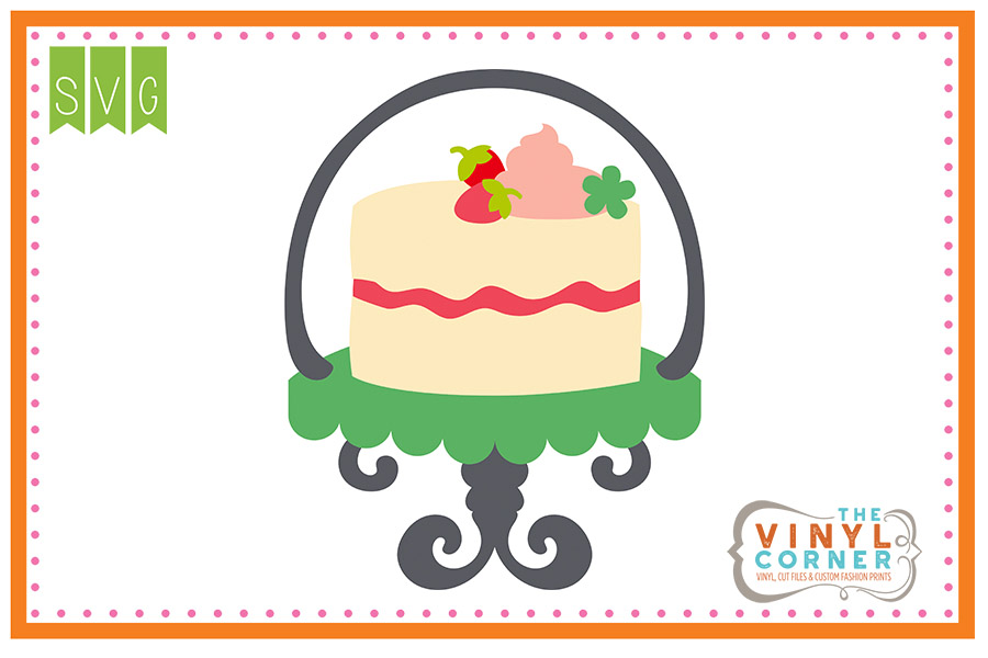 Cake for Tea Cuttable SVG Clipart Design