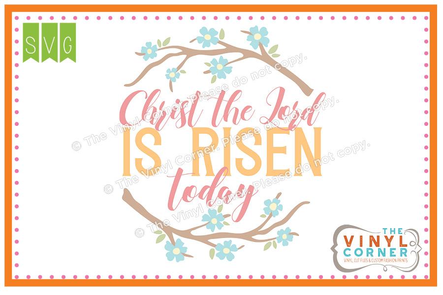 Christ is Risen SVG Clipart Design