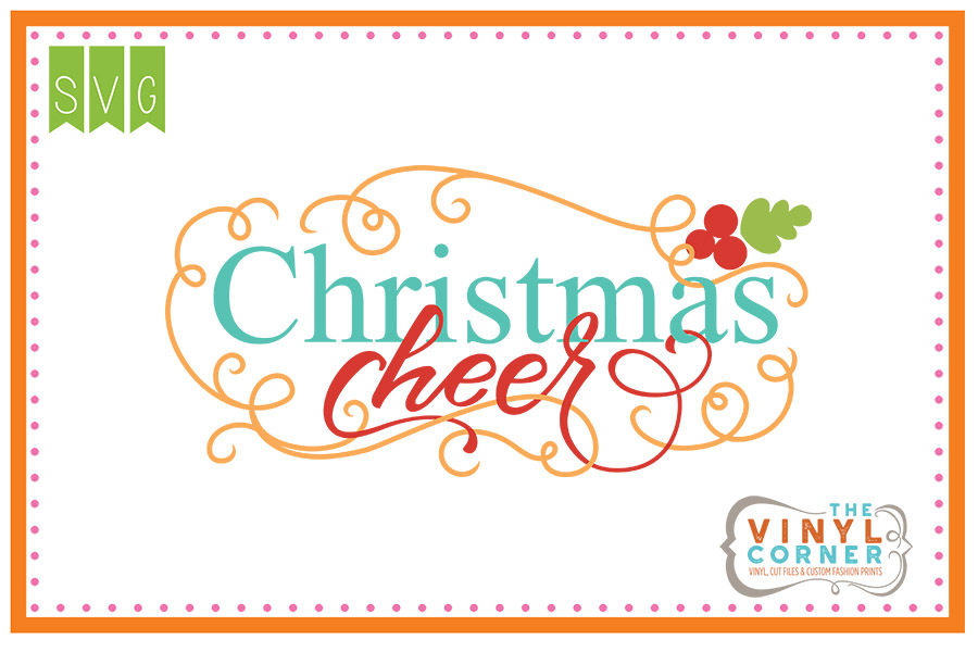 Christmas Cheer Cuttable SVG Clipart Design