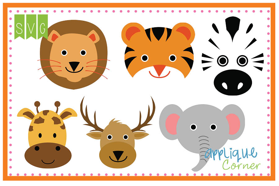 Cute Animals Cuttable SVG Design Set