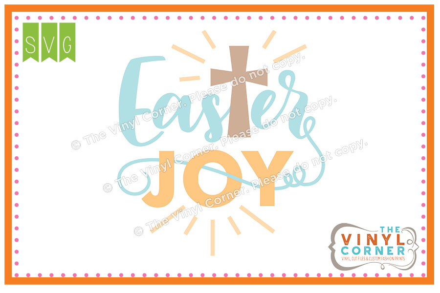 Easter Joy SVG Clipart Design