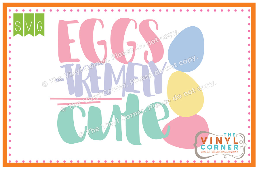 Eggstremely Cute SVG Clipart Design