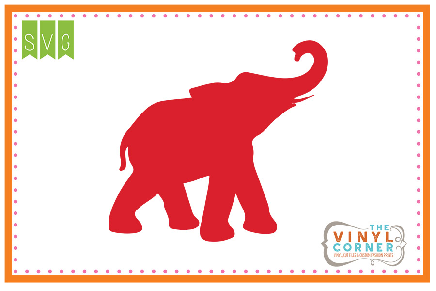 Elephant Trunk Up SVG Clipart Design