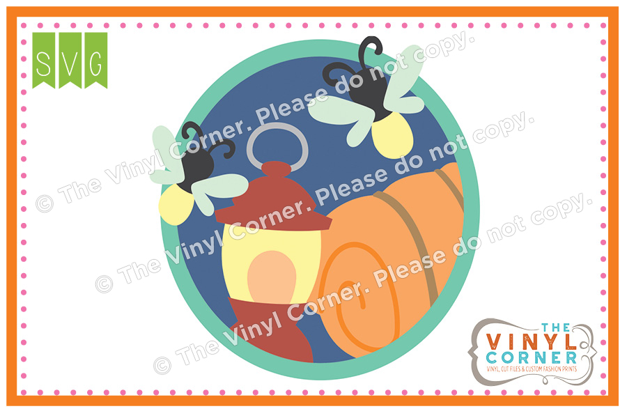 Firefly Circle SVG Clipart Design