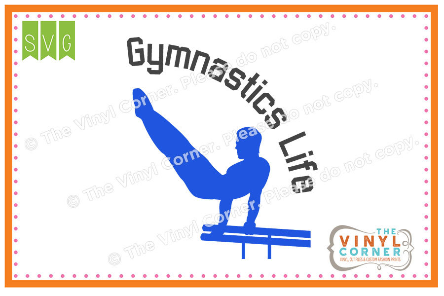 Gymnastics (Guys) Life Cuttable SVG Clipart Design