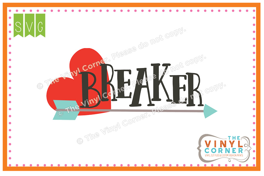 Heart Breaker SVG Clipart Design