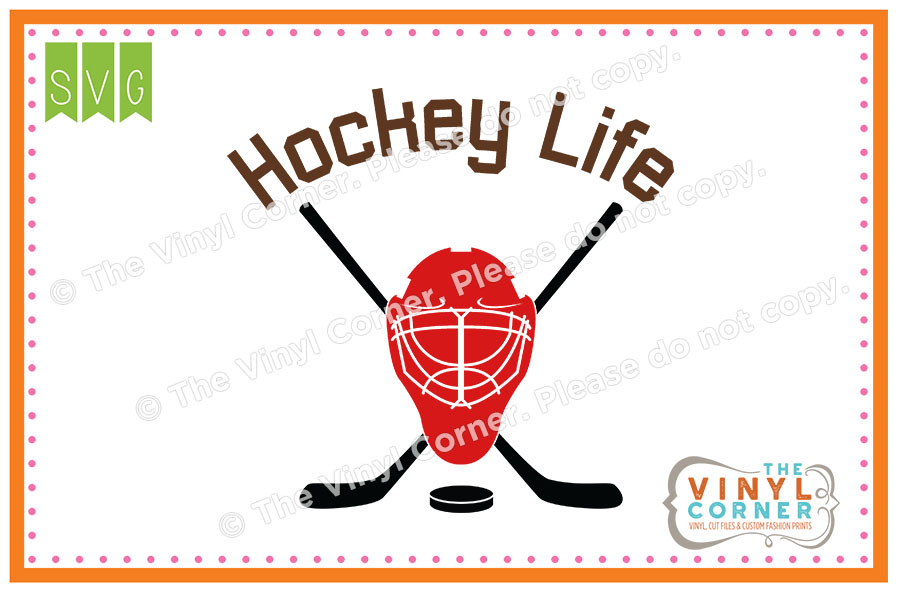 Hockey Life Cuttable SVG Clipart Design