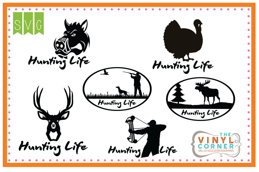 Hunting Life Cuttable SVG Clipart Design Set