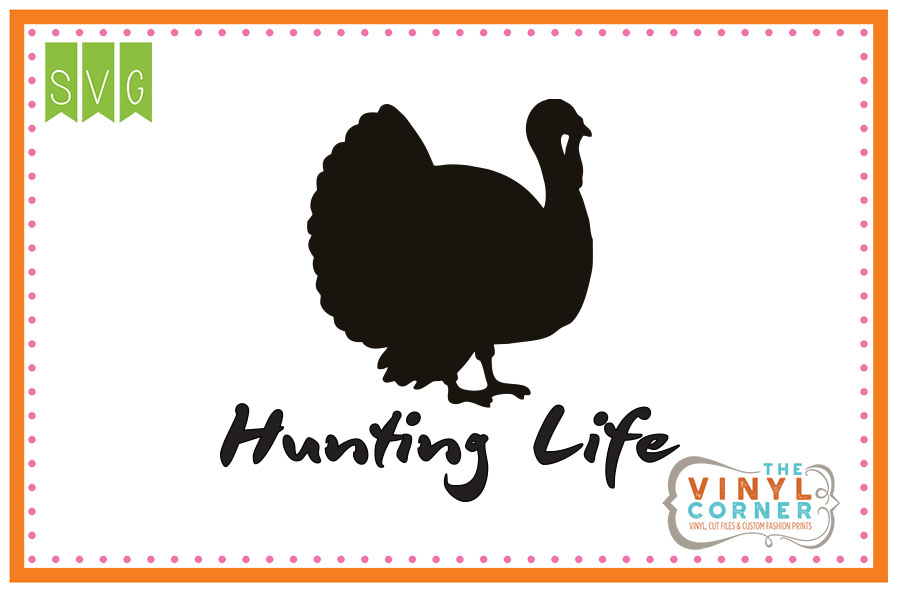 Hunting Life Turkey Cuttable SVG Clipart Design
