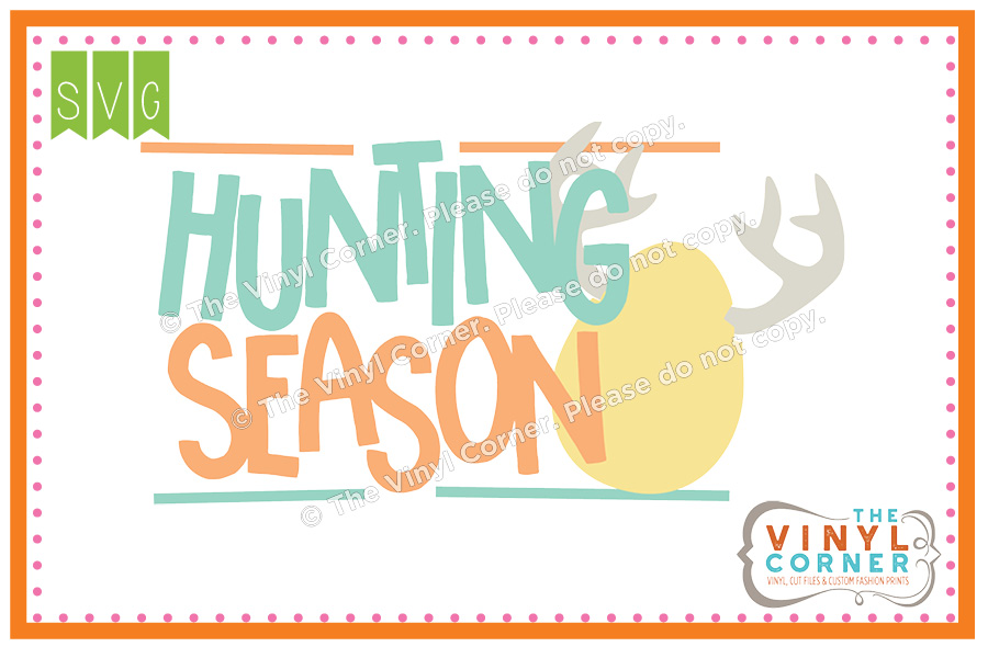 Hunting Season SVG Clipart Design