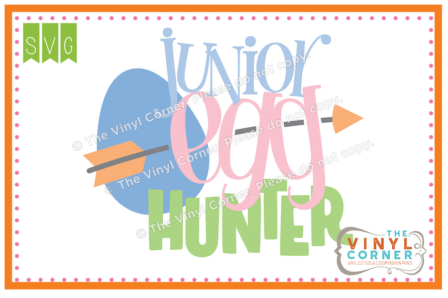 Junior Egg Hunter SVG Clipart Design
