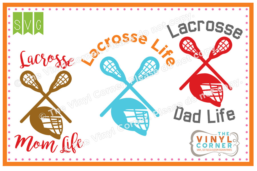 Lacrosse Life Cuttable SVG Clipart Design