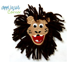 Lion Face Boy Nomane Applique Design
