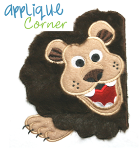 Lion Two Part Front Applique Design