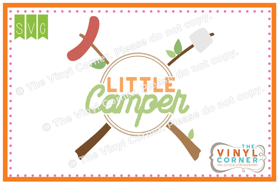 Little Camper SVG Clipart Design