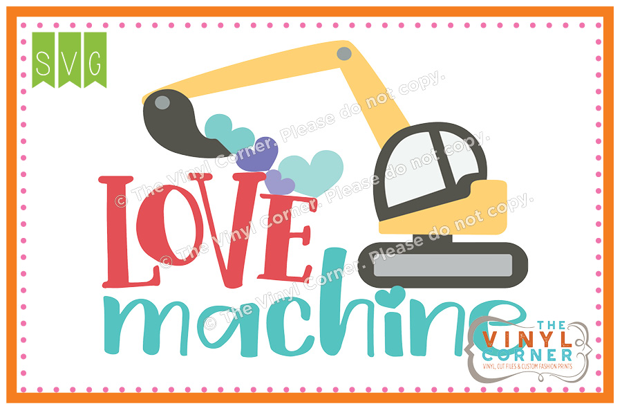 Love Machine SVG Clipart Design