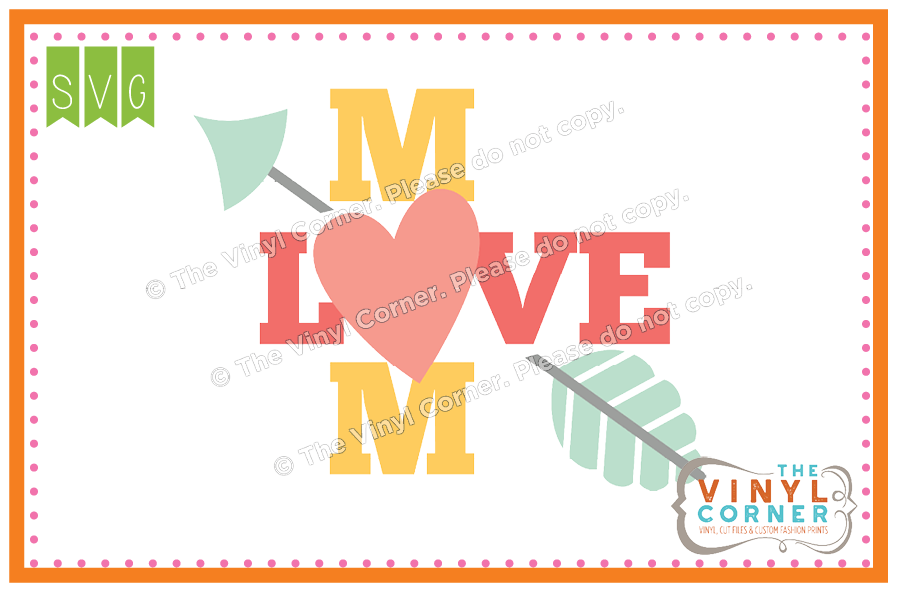 Mom Love SVG Clipart Design