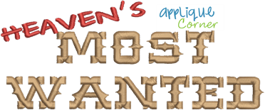 Most Wanted Applique Design