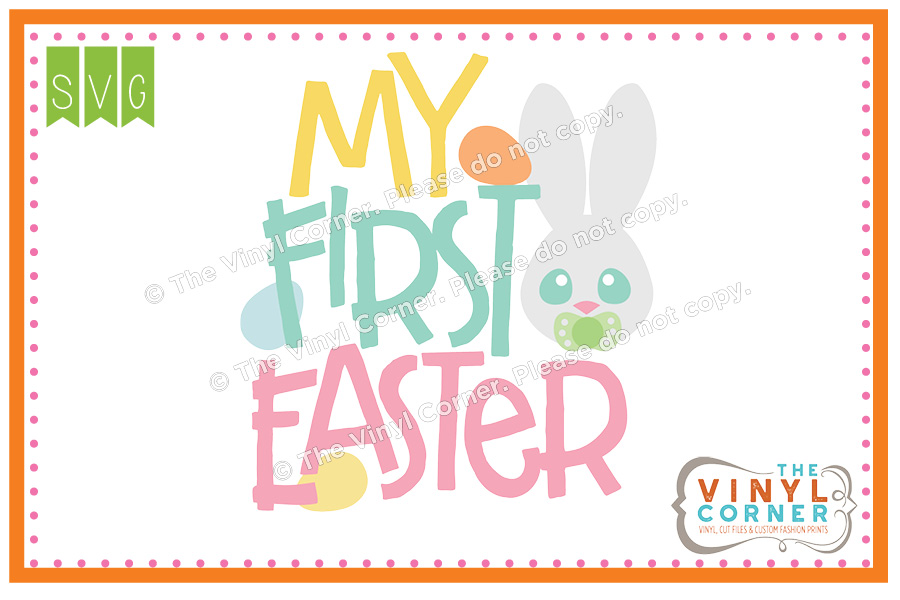 My First Easter SVG Clipart Design