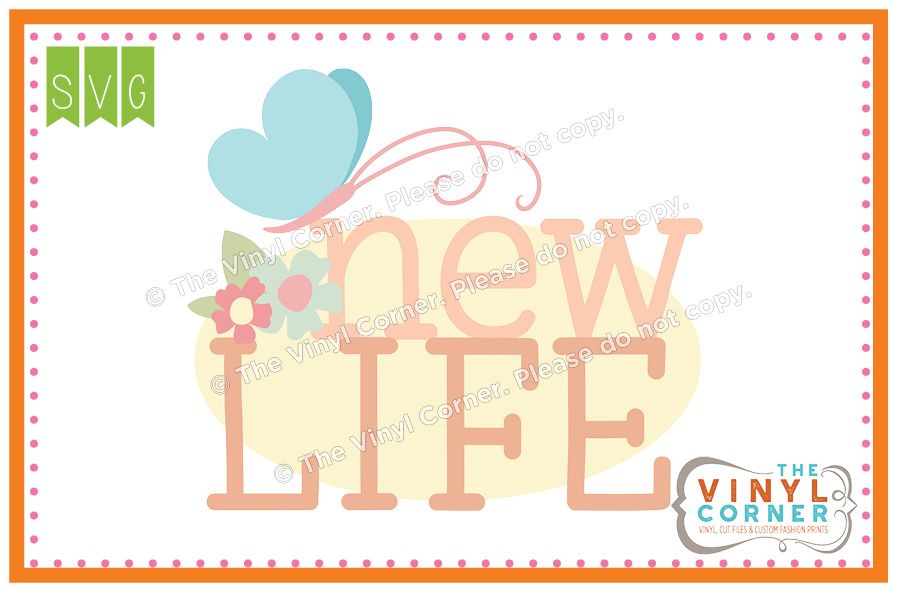 New Life SVG Clipart Design