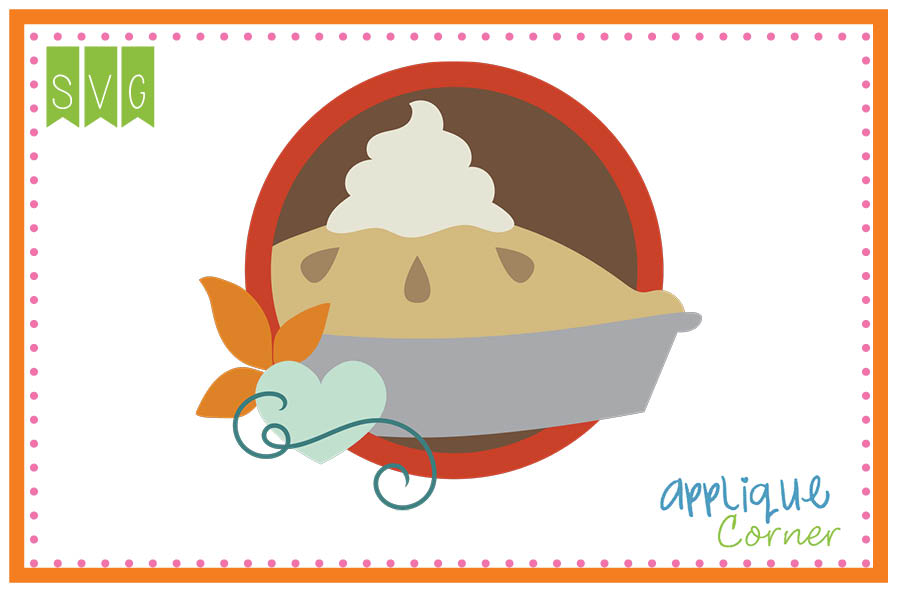 Pie Circle Cuttable SVG Clipart Design