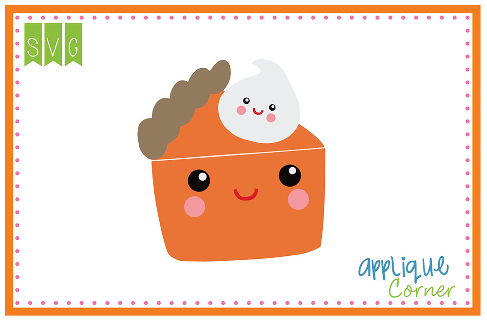 Pumpkin Pie Cuttable SVG Clipart Design