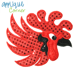 Rooster Meanie Applique Design