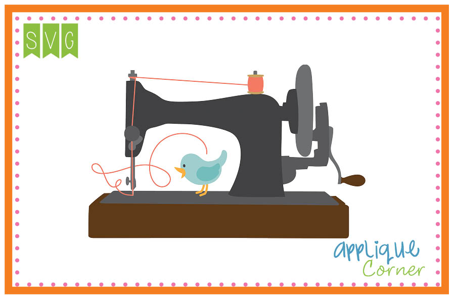 Sewing Machine Cuttable SVG Clipart