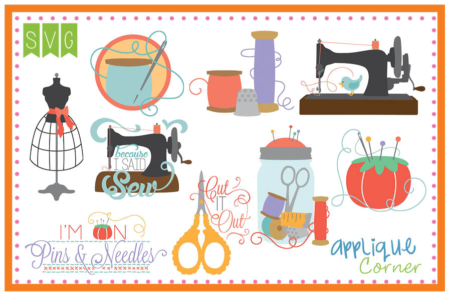 Sewing Notions SVG Set